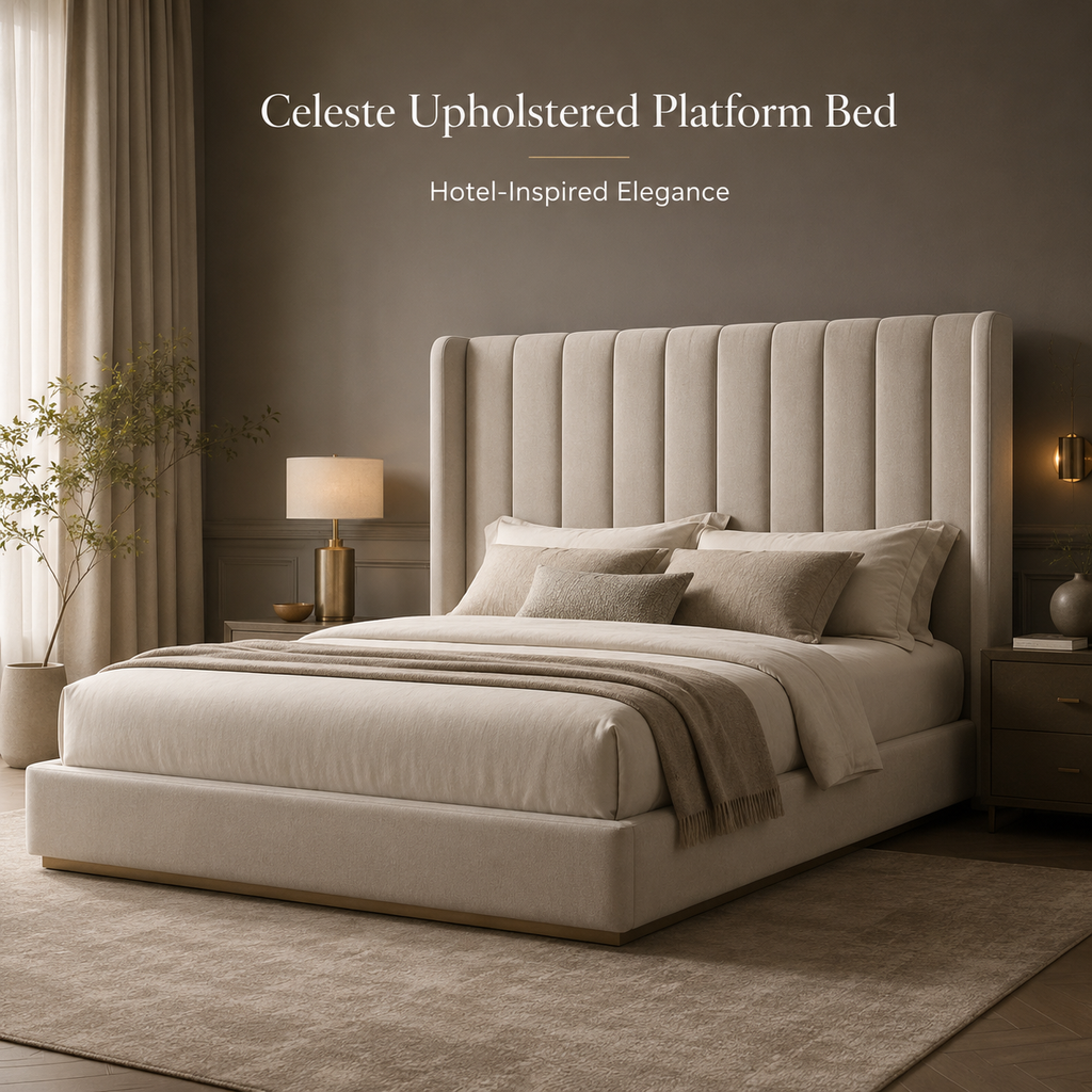 Celeste Upholstered Platform Bed
