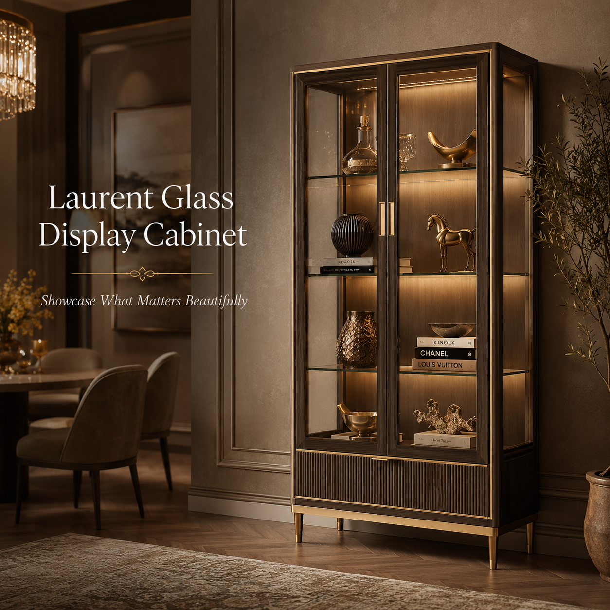 Laurent Glass Display Cabinet