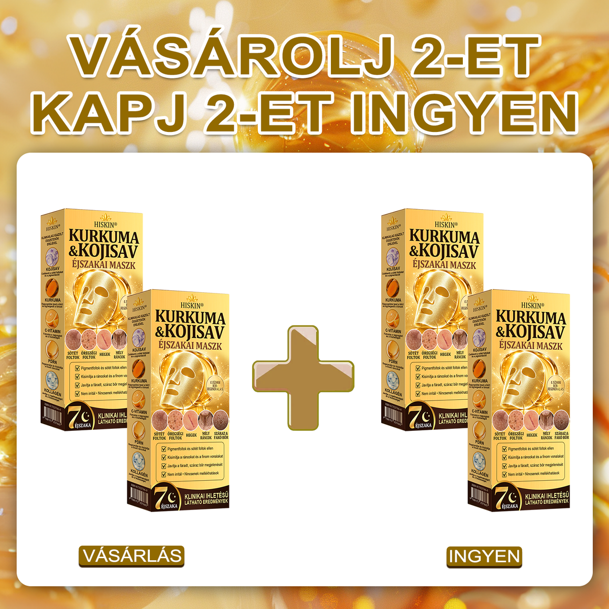 🎁 Gratulálunk! Feloldotta a 𝐇𝐢𝐬𝐤𝐢𝐧® Kurkuma × Kojinsav Éjszakai Maszk exkluzív meglepetés ajánlatát: most 50% kedvezményt kap! Ne maradjon le róla!
