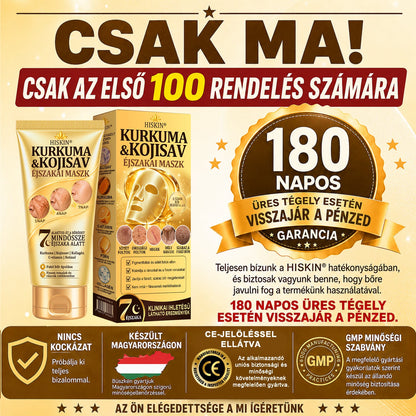 🎁 Gratulálunk! Feloldotta a 𝐇𝐢𝐬𝐤𝐢𝐧® Kurkuma × Kojinsav Éjszakai Maszk exkluzív meglepetés ajánlatát: most 50% kedvezményt kap! Ne maradjon le róla!