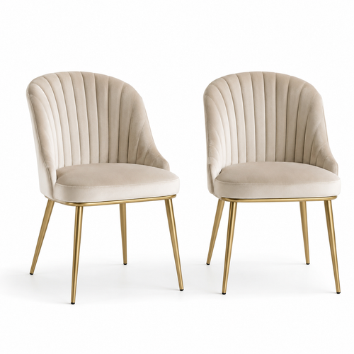 Isabella Channel-Tufted Dining Chair Set